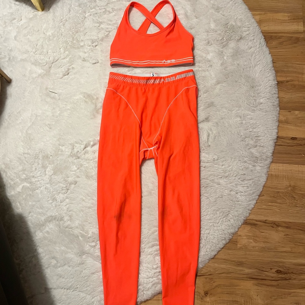 SOLD OUT Adam selman Vibrant Orange Leggings seen on vogue runway like Nama - Picture 2 of 7